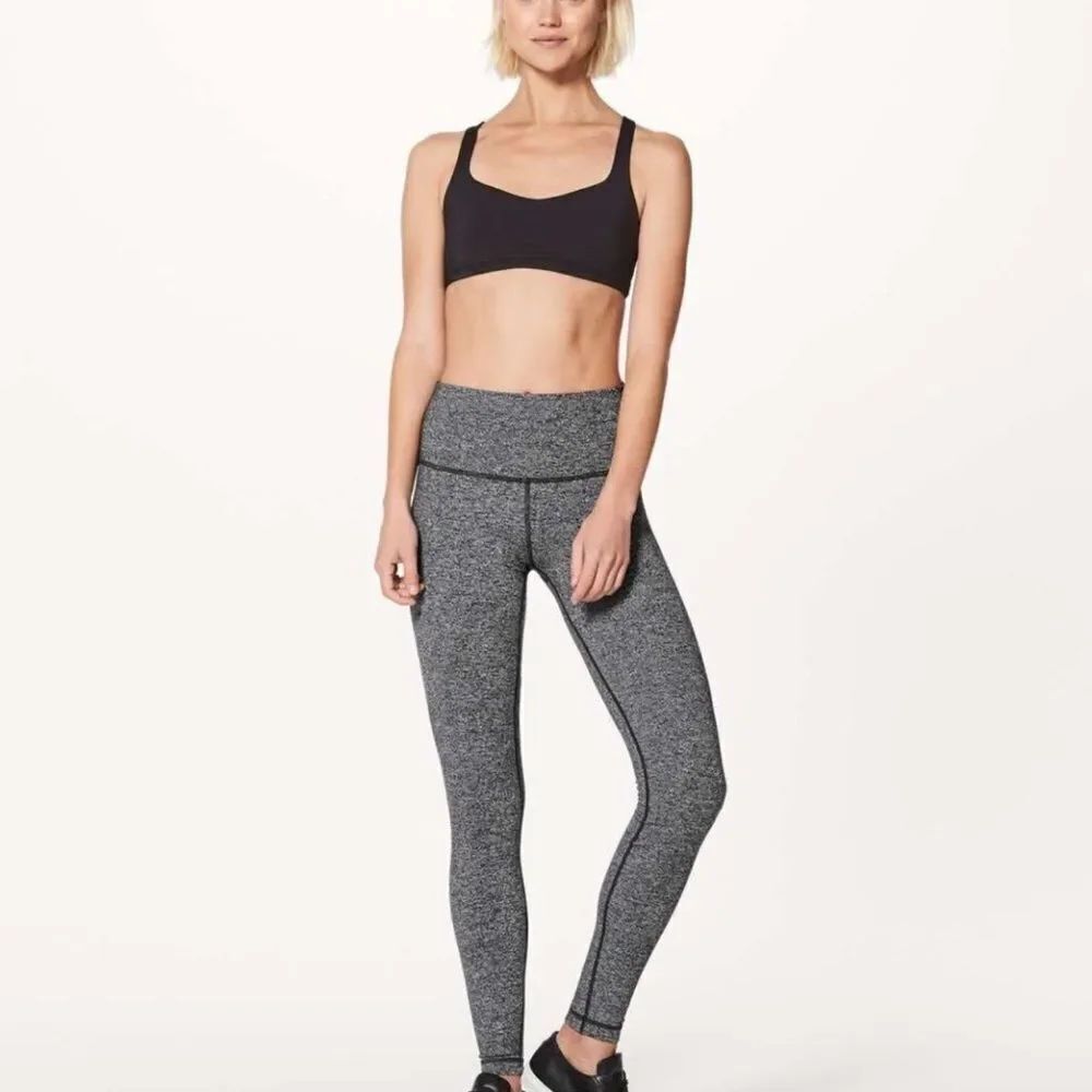 LULULEMON Wunder Under Hi-Rise Tight *28" Heathered Black Women’s Size 6